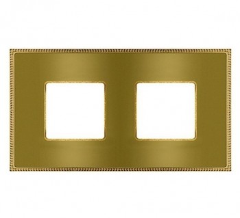FD01432OBOB Рамка Belle Epoque Metal bright gold 2-постовая гор/верт. Fede фото
