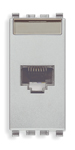 

20339.14.N Розетка rj45 netsafe cat6 ftp, серебро матовое Vimar Eikon, Eikon Total Look 20339.14.N