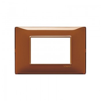 14653.49 Рамка Plana табак 3-модульная Vimar фото