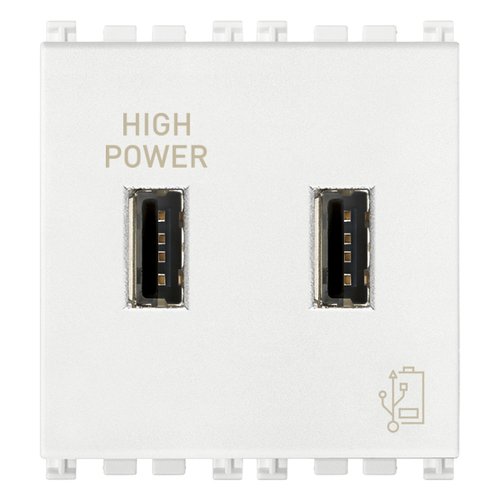 

19295.B 5V 2,1A Блок питания USB 2M Белый Vimar Arke, Arke Round 19295.B