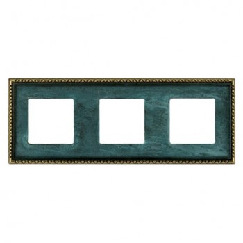 FD01213VO Рамка Toledo Oxyde Green 3-постовая Fede фото