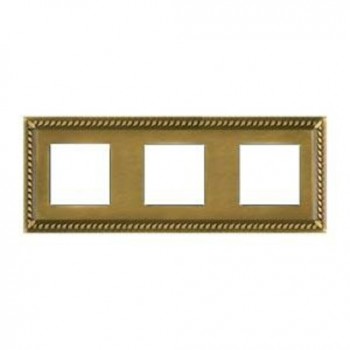 FD01233PB Рамка Sevilla Bright Patina 3-постовая Fede фото