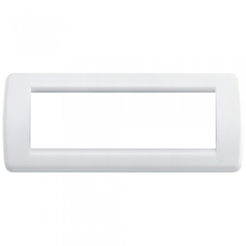 16766.01 Рамка Idea Rondo Бриллиантовый белый 6 модулей Vimar фото