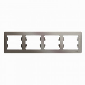 Рамка платина 4-постовая Systeme Electric (Schneider Electric) Glossa GSL001204 фото