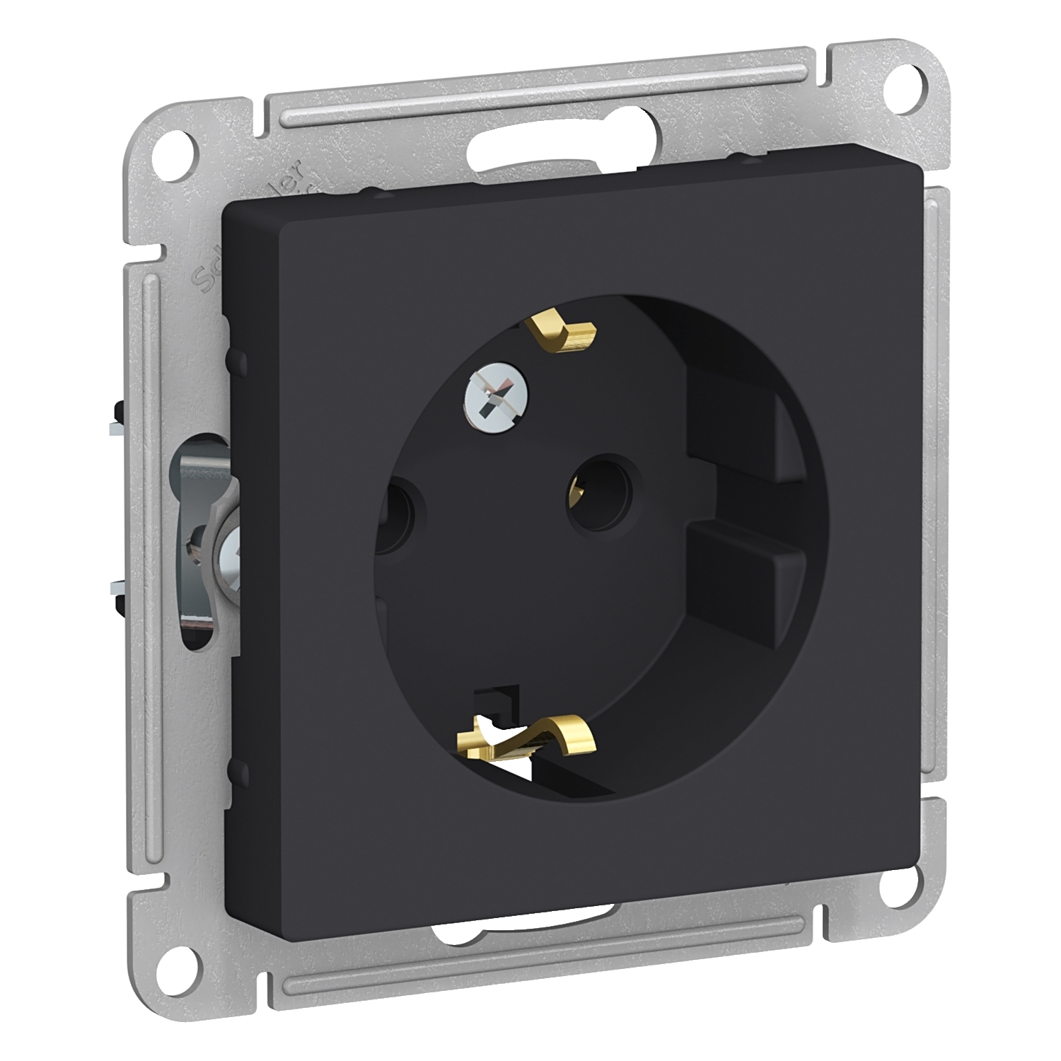 

ATN001043 Atlasdesign Розетка с заземлением, 16А, механизм, Карбон Schneider Electric, Atlasdesign ATN001043