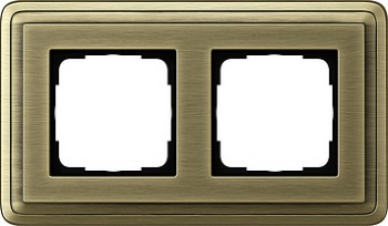 0212621 Рамка Classix Бронза 2-постовая Gira фото