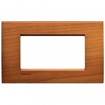 LNA4804LCA Рамка LivingLight Квадрат Американская вишня 4 модуля Bticino фото