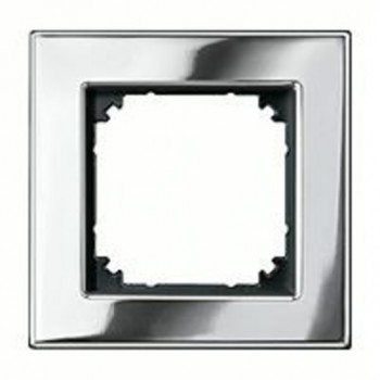 Рамка 1-постовая, хром Merten M-Elegance MTN403139 фото