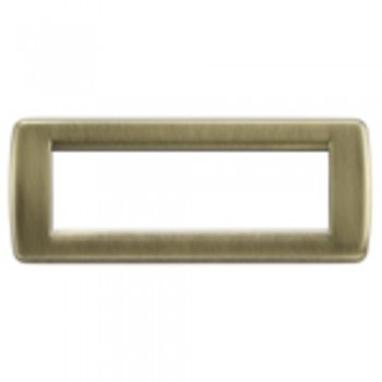 16756.37 Рамка Idea Rondo Античная латунь 6 модулей Vimar фото