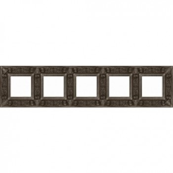 FD01415AS Рамка Granada Antique Silver 5-постовая Fede фото