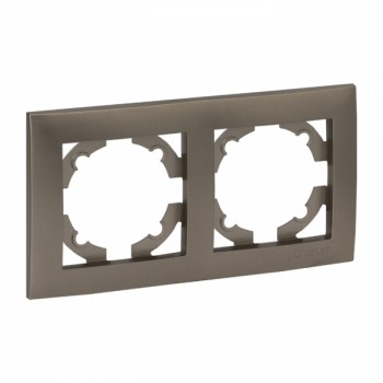 Рамка 2-местная кашемир EKF Валенсия EWM-G-302-40 фото