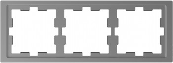 MTN4030-6536 Рамка D-Life Нержавеющая сталь 3-постовая Merten фото