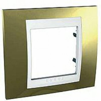 MGU66.002.804 Рамка Unica Хамелеон Золото 1-постовая Schneider Electric фото