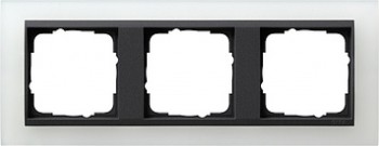 021324 Рамка Event Белый / Черный 3-постовая Gira фото