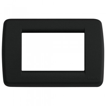 16763.D.16 Рамка Idea Rondo Черный шелк 3-модульная Vimar фото