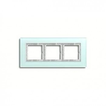 LSP983GLAS Рамка LS Plus Светло-зеленый 3-постовая Jung фото