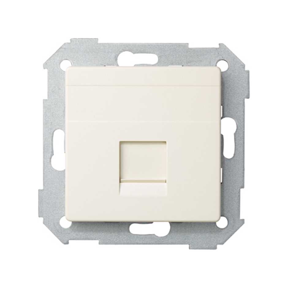 

82008-31 Адаптер со шторками на 1 коннектор UTP (RJ45), SYSTIMAX, S82, S82N, S82 Detail, слоновая кость Simon, 82008-31