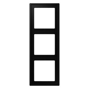 LS983SWM Рамка LS 990 3 постовая дюропласт. черный матовый Jung фото