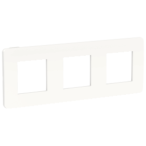NU280618 Рамка Unica Studio Color Белый 3-постовая Schneider Electric фото