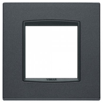 20642.15 Рамка Eikon Total Look антрацит матовый 2 модуля Vimar фото