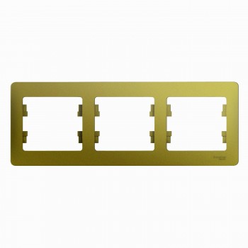 Рамка Фисташковый 3-постовая Systeme Electric (Schneider Electric) Glossa GSL001003 фото