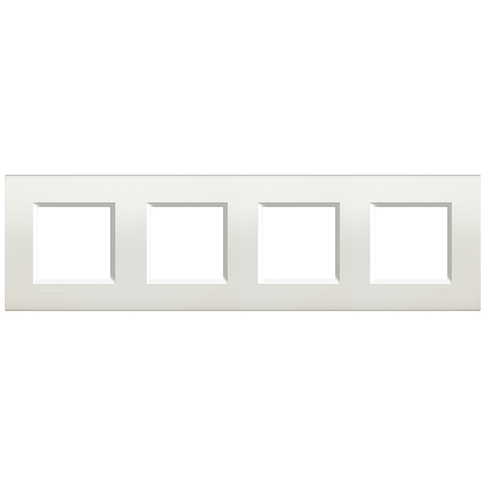 

LNA4802M4BI Рамка LivingLight Квадрат Белый 2+2+2+2 модуля Bticino, LivingLight Квадрат LNA4802M4BI