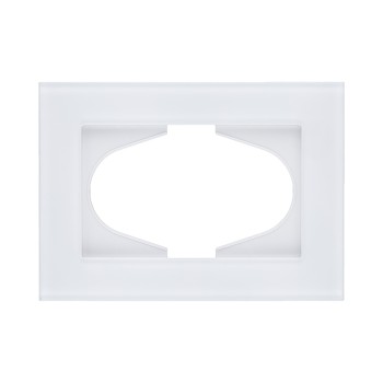 Рамка для двойной розетки стекло белый Kollinger Reflex MG RM120WH фото