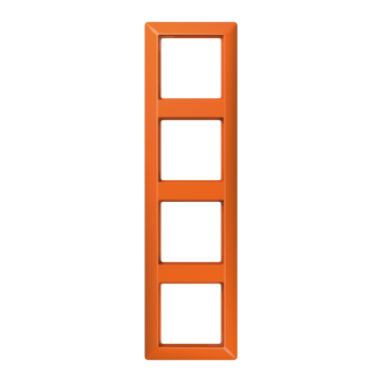 AS584BFO Рамка ударопрочная AS 500 Оранжевый 4-постовая Jung фото