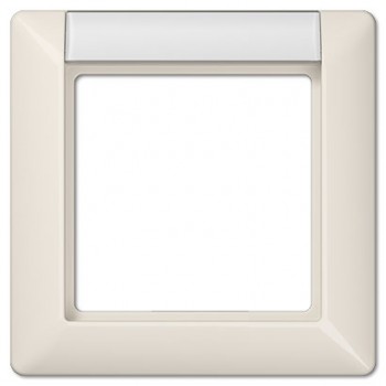 AS581NA Рамка с полем для надписи AS 500 Слоновая кость 1-постовая Jung фото