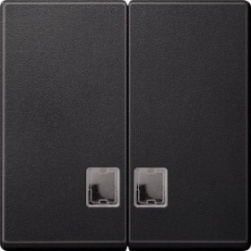 

MTN437514 Две клавиши с бесц.прям.ок.для св.инд.антрацит Merten, M-Smart MTN437514