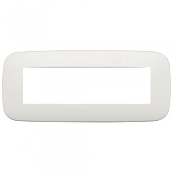 19687.25 Рамка Arke Round Жемчужный матовый 7 модулей Vimar фото