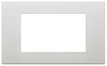 Рамка  4 модуля серебро, пластмасса Vimar Linea 30654.20 фото