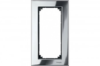 Рамка 2-постовая, хром Merten M-Elegance MTN403839 фото
