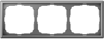 Рамка трёхпостовая Сталь Systeme Electric (Schneider Electric) Art Gallery GAL000903 фото