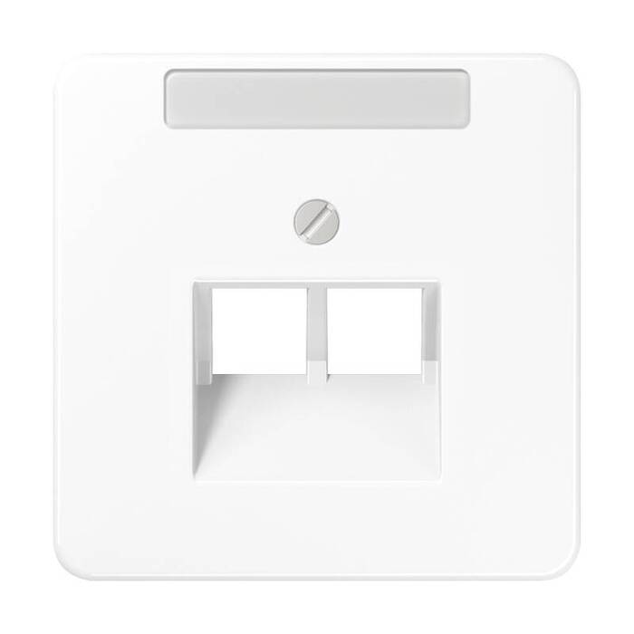 

CD569-2NAUAWW CD 500/CD plus Белый Накладка 2-ой наклонной ТЛФ/комп розетки с полем для надписи Jung, CD Ударопрочная CD569-2NAUAWW