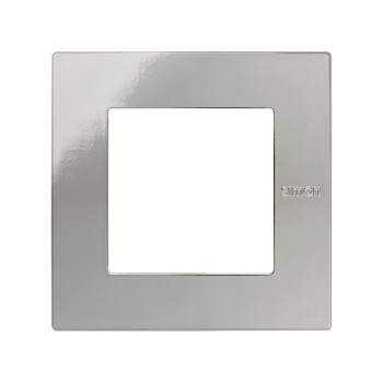 2705610-124 Рамка универсальная, 1 пост, (+суппорт, +шестигранник), 100*100мм, IP44, IK07, Scudo, хром Simon 27 фото