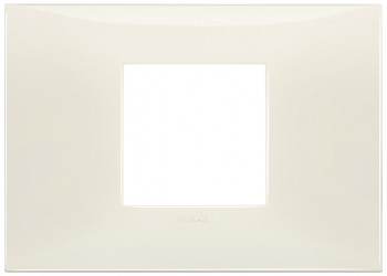 Накладка на 2 модуля центрально для коробки на 3 модуля, слоновая кость Vimar Neve Up 09672.02 фото