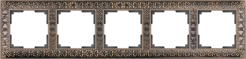 

WL07-Frame-05 Рамка на 5 постов (бронза) Antik Werkel a030758, Antik WL07-Frame-05 a030758