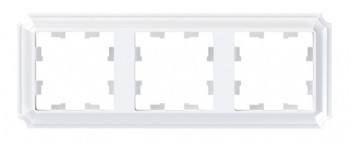 3-постовая рамка белый Systeme Electric (Schneider Electric) AtlasDesign Antique ATN100103 фото