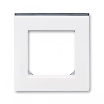 3901H-A05010 62W Рамка ABB Levit  Белый / Дымчатый чёрный 1-постовая 2CHH015010A6062 фото