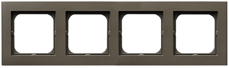 

R-4R/40 Рамка Ospel Sonata Шоколадный металлик 4-постовая, R-4R/40