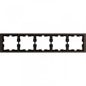 MTN4050-6552 Рамка D-Life Мокко 5-постовая Merten фото