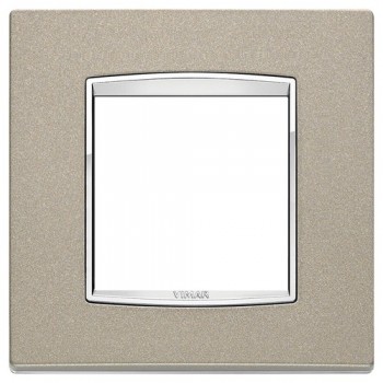 20642.C14 Рамка Eikon Chrome Classica Титан матовый 2 модуля Vimar фото