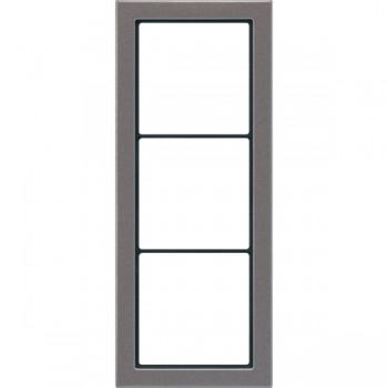 FDAL2983AN Рамка FD Design Антрацит / Лакированный алюминий 3-постовая Jung фото