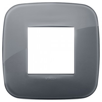19672.61 Рамка Arke Round Дымчато-серый 2 модуля Vimar фото