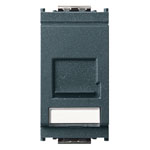 

16357 Розетка rj45 pouyet cat 5 utp t568a/b серая Vimar Idea, Idea Rondo 16357