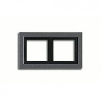 ALD2982AN Рамка LS Design Лакированный алюминий 2-постовая Jung фото