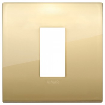 19641.07 Рамка Arke Classic Золото 1 модуль Vimar фото