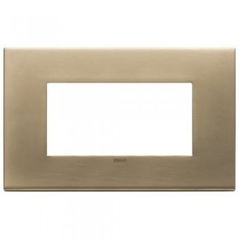 22654.85 Рамка Eikon EXE Античное золото 4-модульная Vimar фото