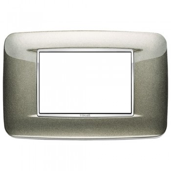 Рамка 3 модуля, титан металлик Vimar Eikon Chrome Round 20683.C08 фото